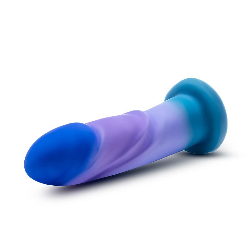 Dildo com Ventosa - 19,7 x 4,4 - Purio - Blush - Azul