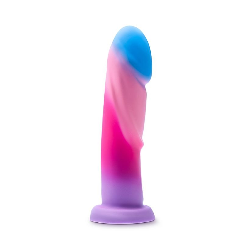 Dildo com Ventosa - 19,7 x 4,4 - Purio - Blush - Azul