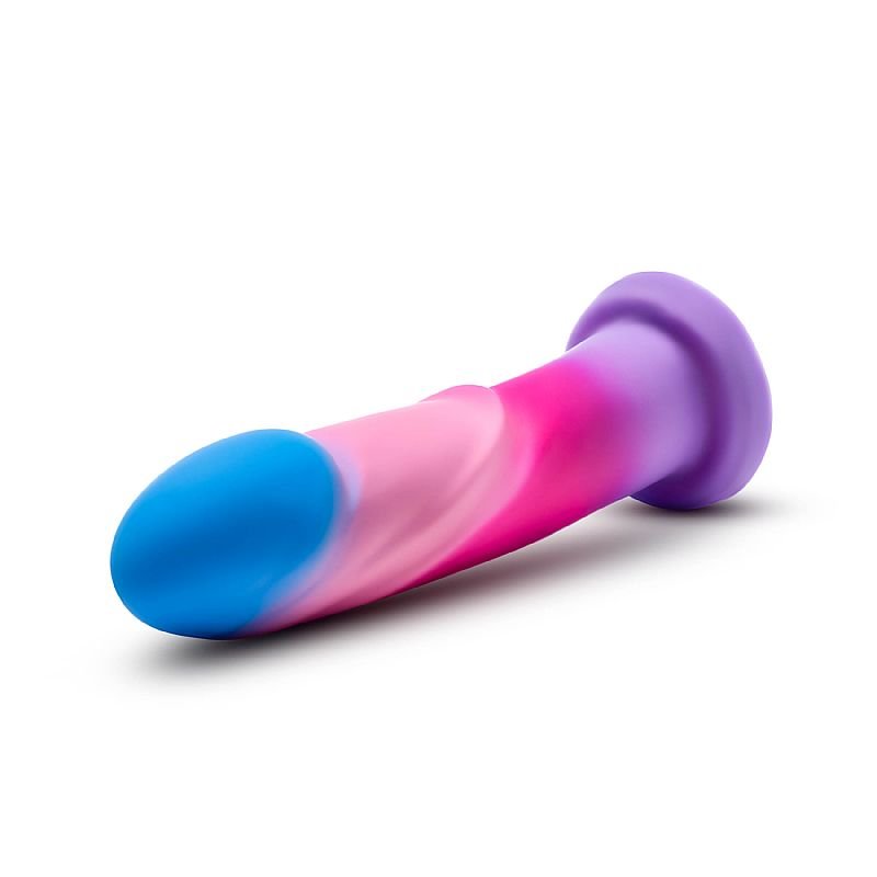 Dildo com Ventosa - 19,7 x 4,4 - Purio - Blush - Azul