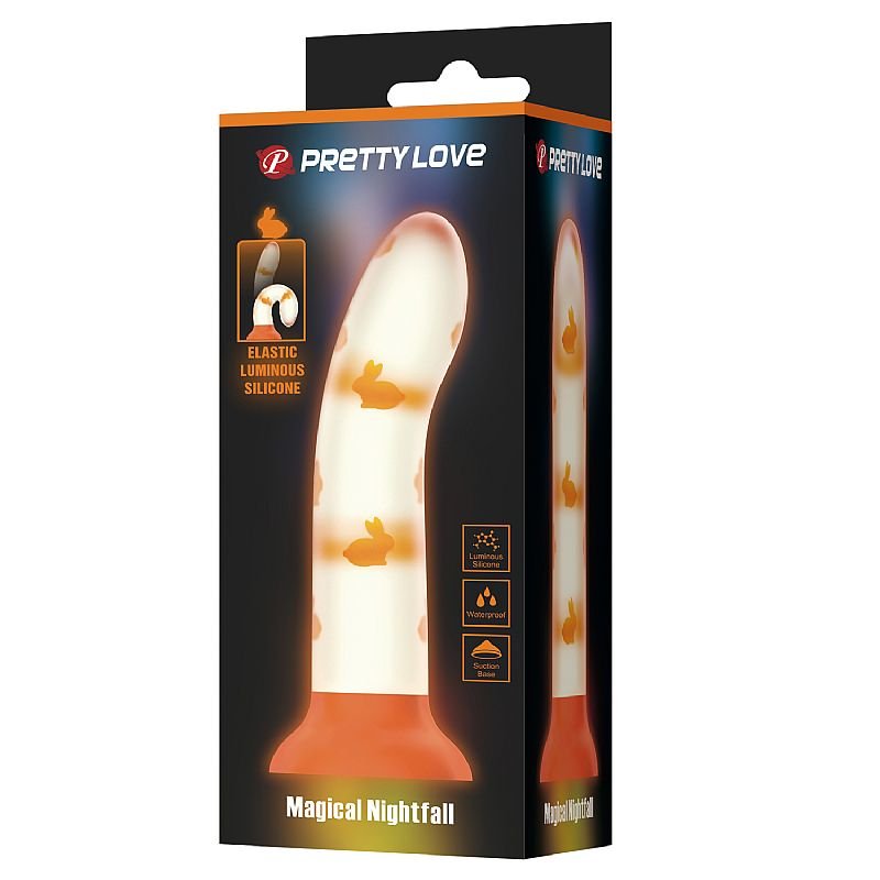 Dildo com Ventosa - Brilha no Escuro - Magical Night - Pretty Love - Verde