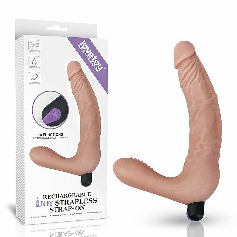 Dildo com Vibrador - Recarregável / Joy I - Strapless - Lovetoy