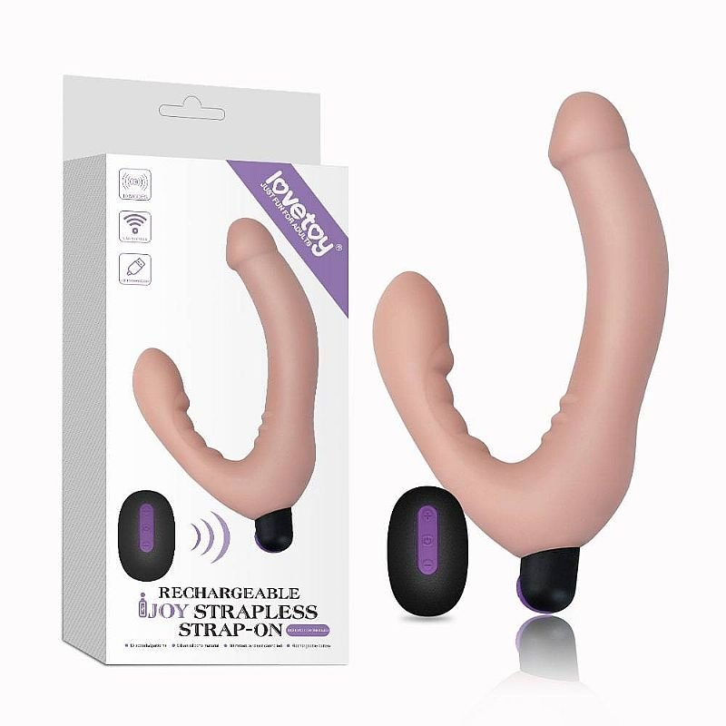Dildo com Vibrador - Recarregável - Joy II - Strapless - Lovetoy