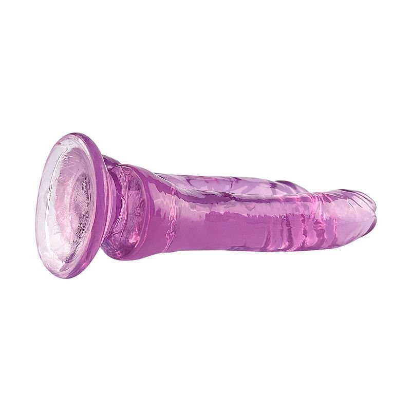 Dildo Duplo Realístico - Transparente - 17,3 x 3,5 - Transparente