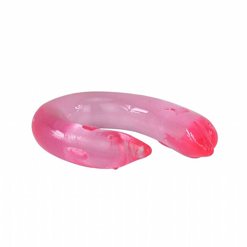 Dildo em Formato de Golfinho- Double Dolphin - Baile - Rosa