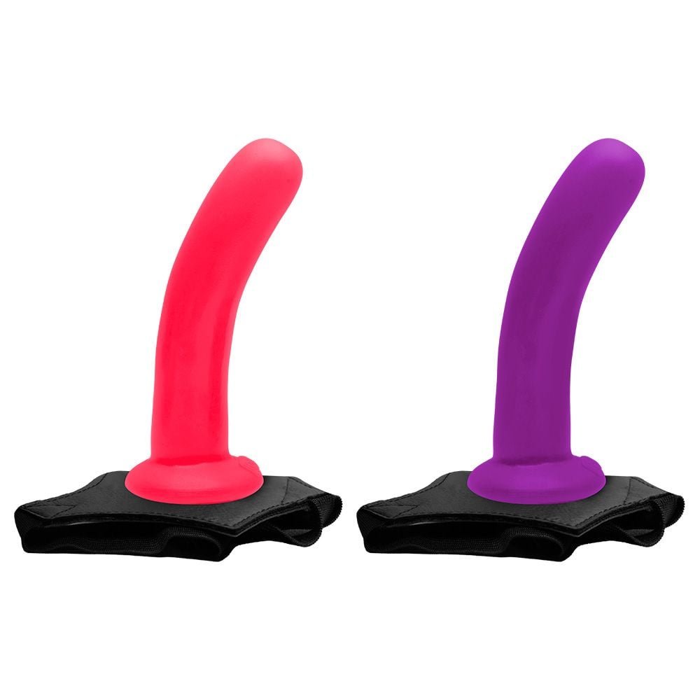 Dildo Ponto G Colors 16 X 4cm Com Cinta Kgel