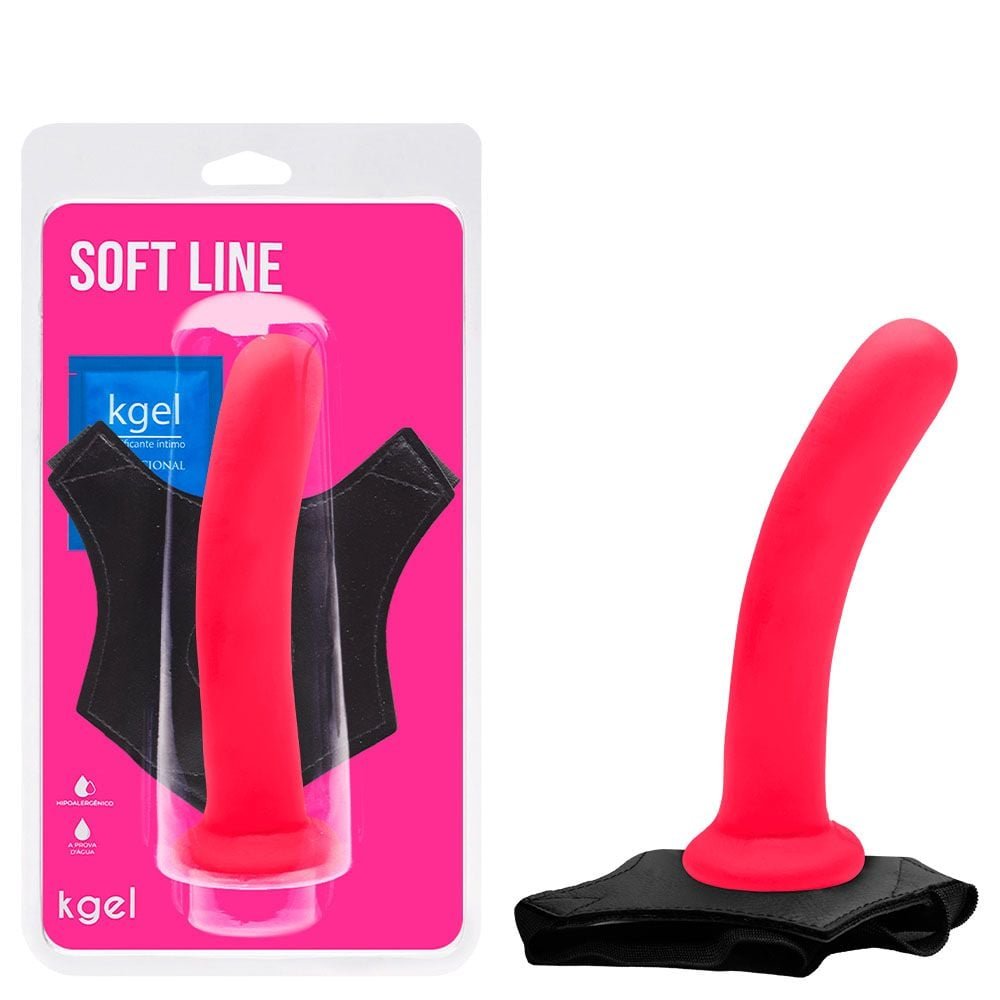 Dildo Ponto G Colors 17 X 4cm Com Cinta Kgel