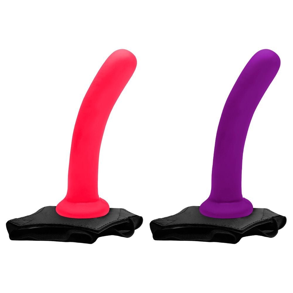 Dildo Ponto G Colors 17 X 4cm Com Cinta Kgel