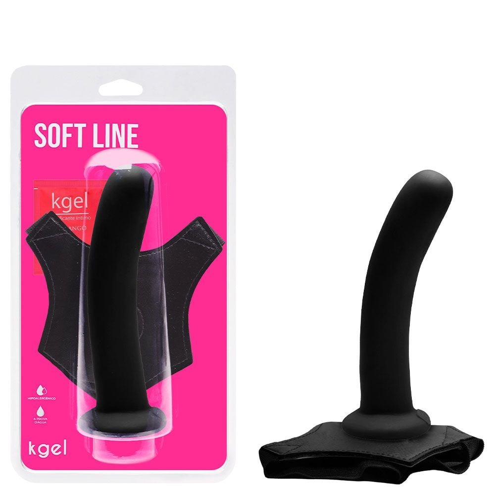 Dildo Ponto G Maciço 16 X 4cm Com Cinta Kgel