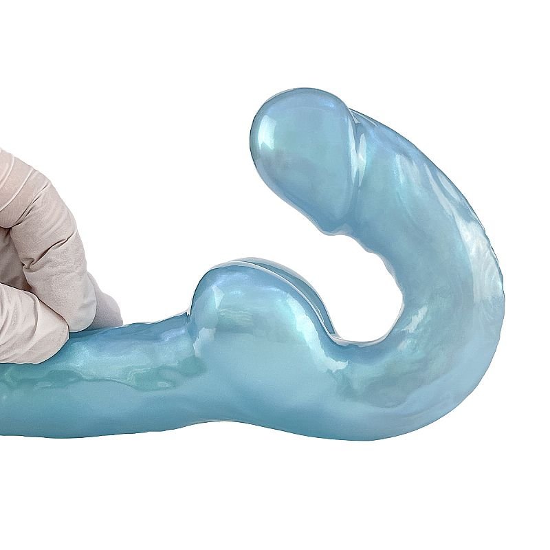 Dildo Realístico Curvado - Strapless - 23,0 x 3,8 - Dourado