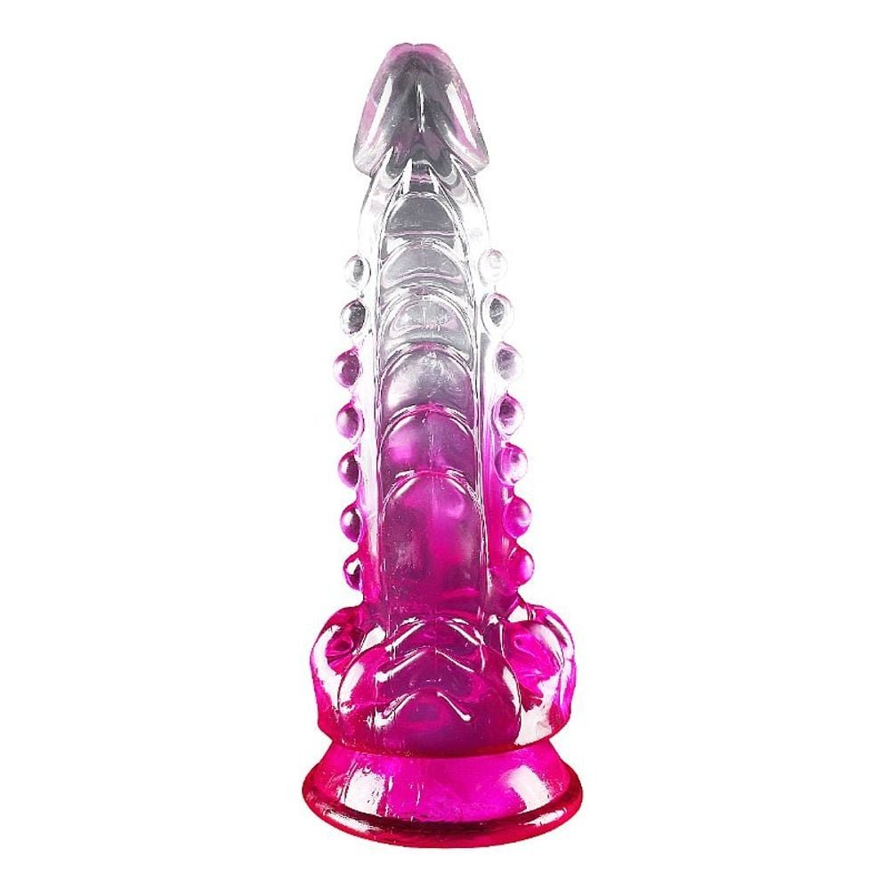 Dildo Transparente Com Rosa Godzilla Sexy Import