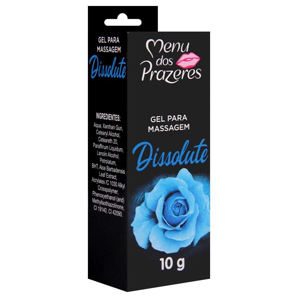 Dissolute Gel Anal Lubrificante 10g Menu Dos Prazeres
