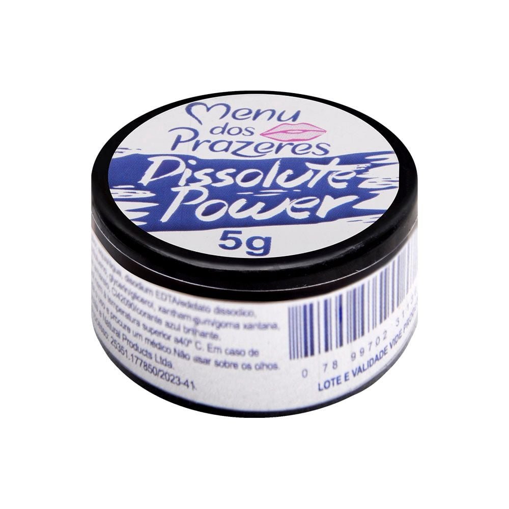 Dissolute Power Gel Anal 5g Menu Dos Prazeres