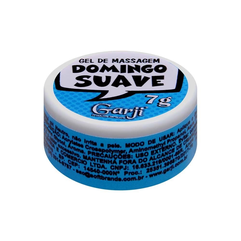 Domingo Suave Gel Lubrificante Menta 7g Garji