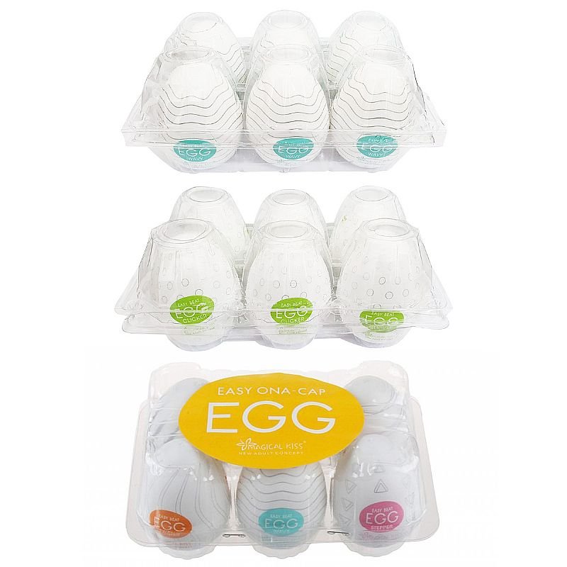 EGG Magical Kiss - Masturbador Masculino - Kit com 6 Unidades - Magical Kiss