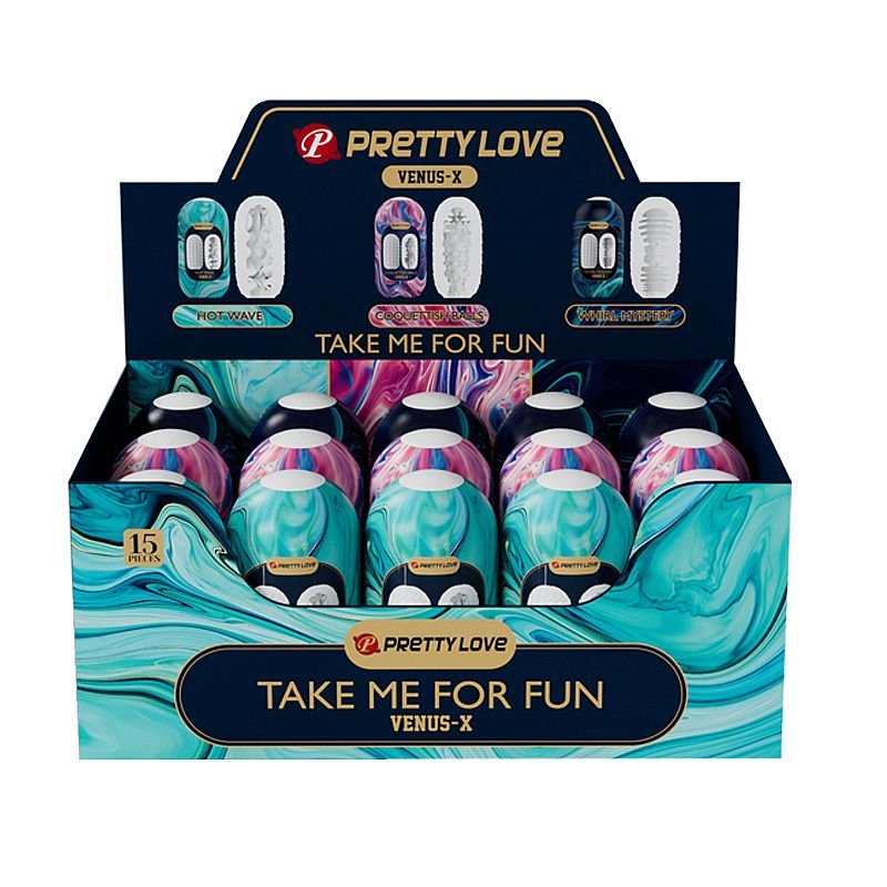 Egg Masturbador em Silicone - 1 Kit com 15 - Pretty Love