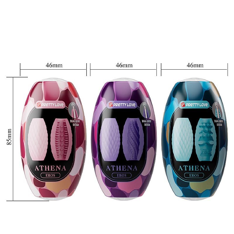 Egg Masturbador Vazado - 1 Kit com 15 - Athena Eros - Pretty Love