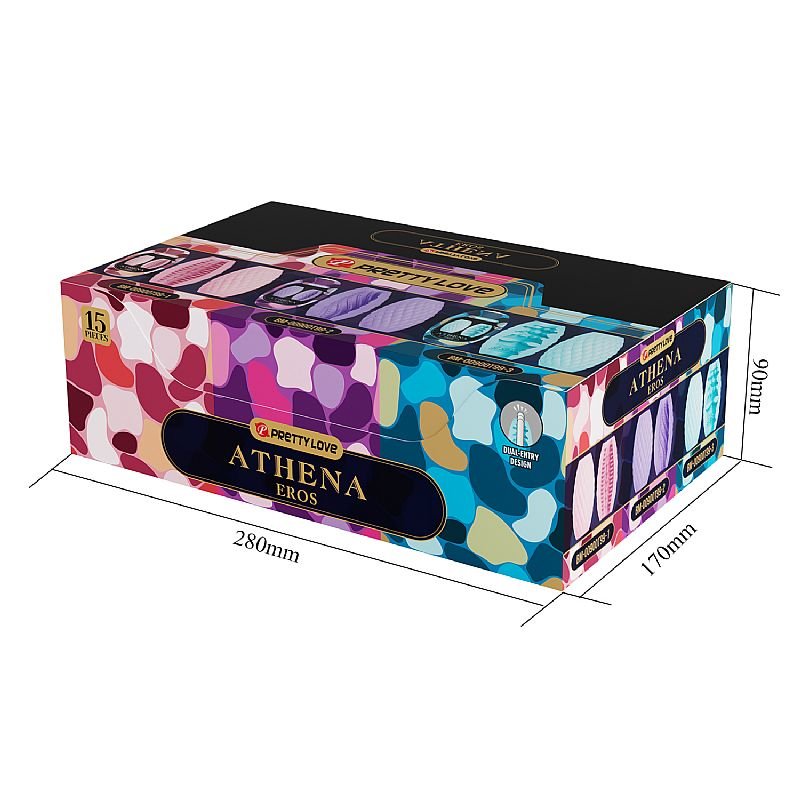 Egg Masturbador Vazado - 1 Kit com 15 - Athena Eros - Pretty Love