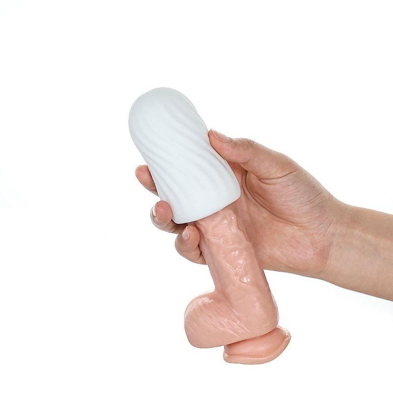 Egg Masturbador Vazado - 8.4 x 4.2 - Branco