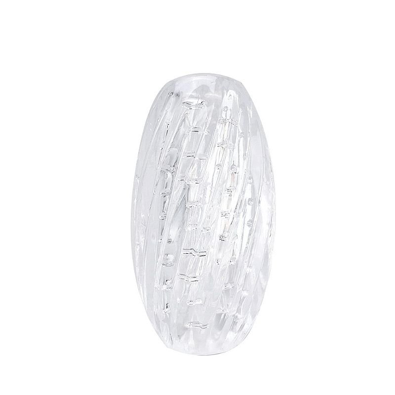 Egg Masturbador Vazado - 9.5 x 2,2 - Branco