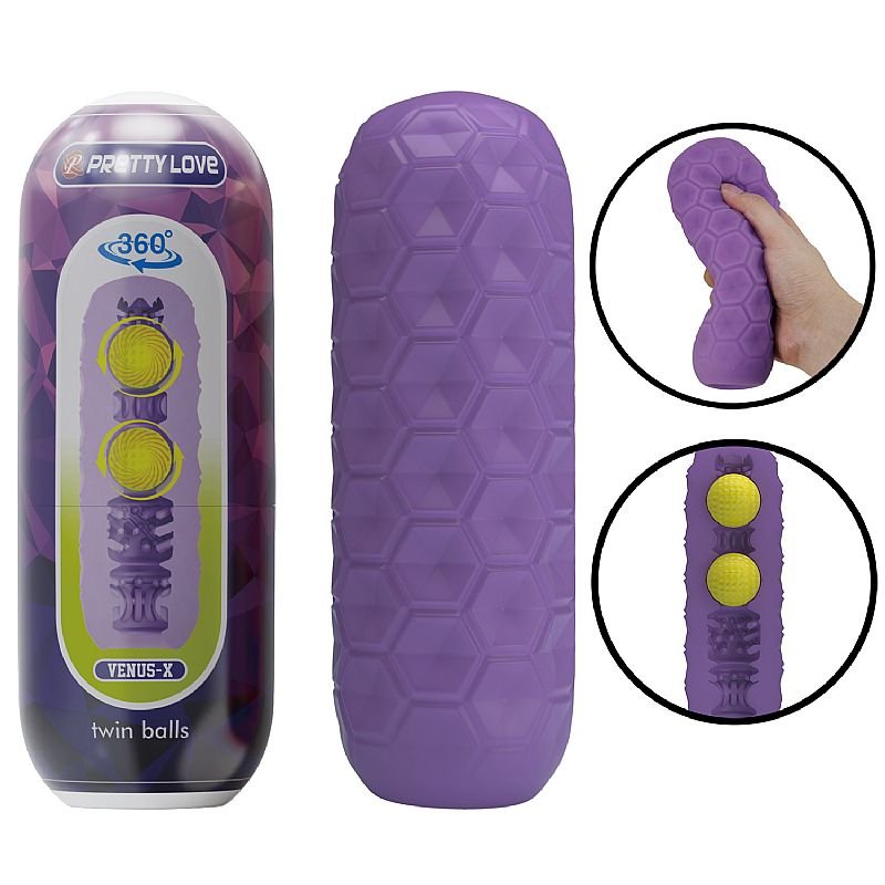Egg Twin Balls - Roxo - Pretty Love