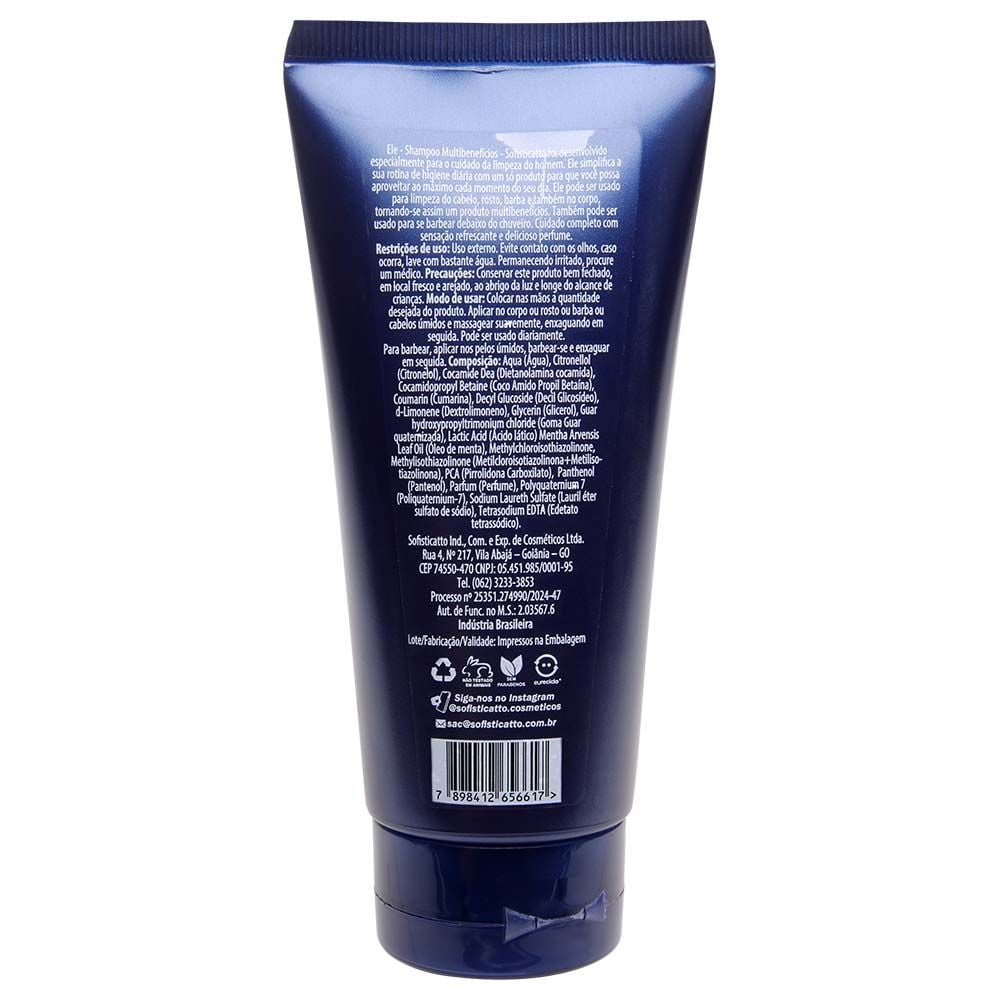 Ele Shampoo Multibenefícios 180ml Sofisticatto