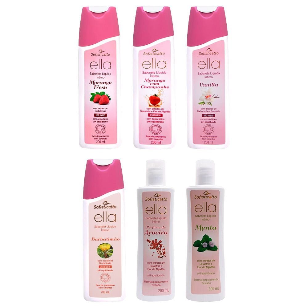 Ella Sabonete íntimo Líquido Aromático 200ml Sofisticatto
