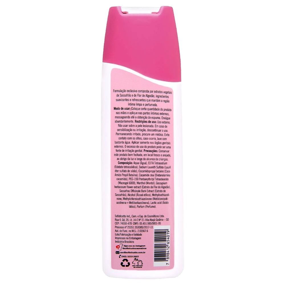 Ella Sabonete íntimo Líquido Aromático 200ml Sofisticatto