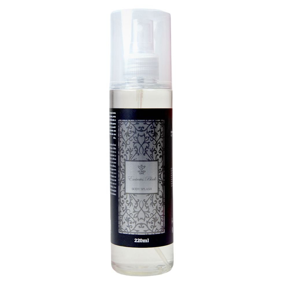 Emirates Black Body Splash Masculino 220ml Segred Love