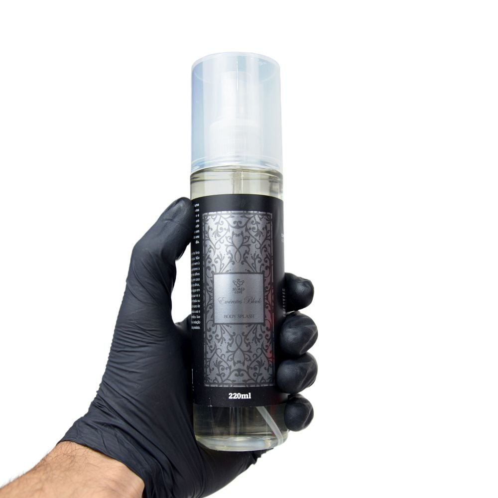 Emirates Black Body Splash Masculino 220ml Segred Love