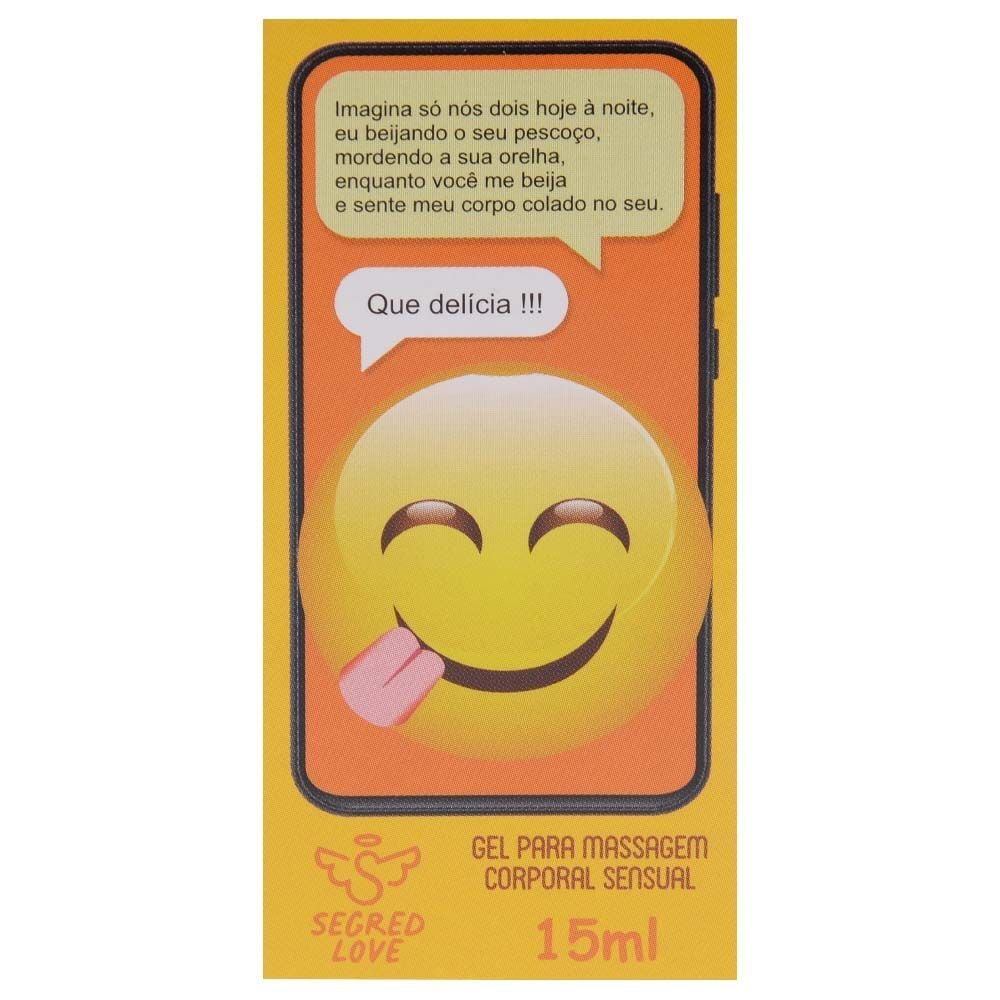 Emoji Que Delícia!!! Gel Sexo Oral 15ml Segred Love