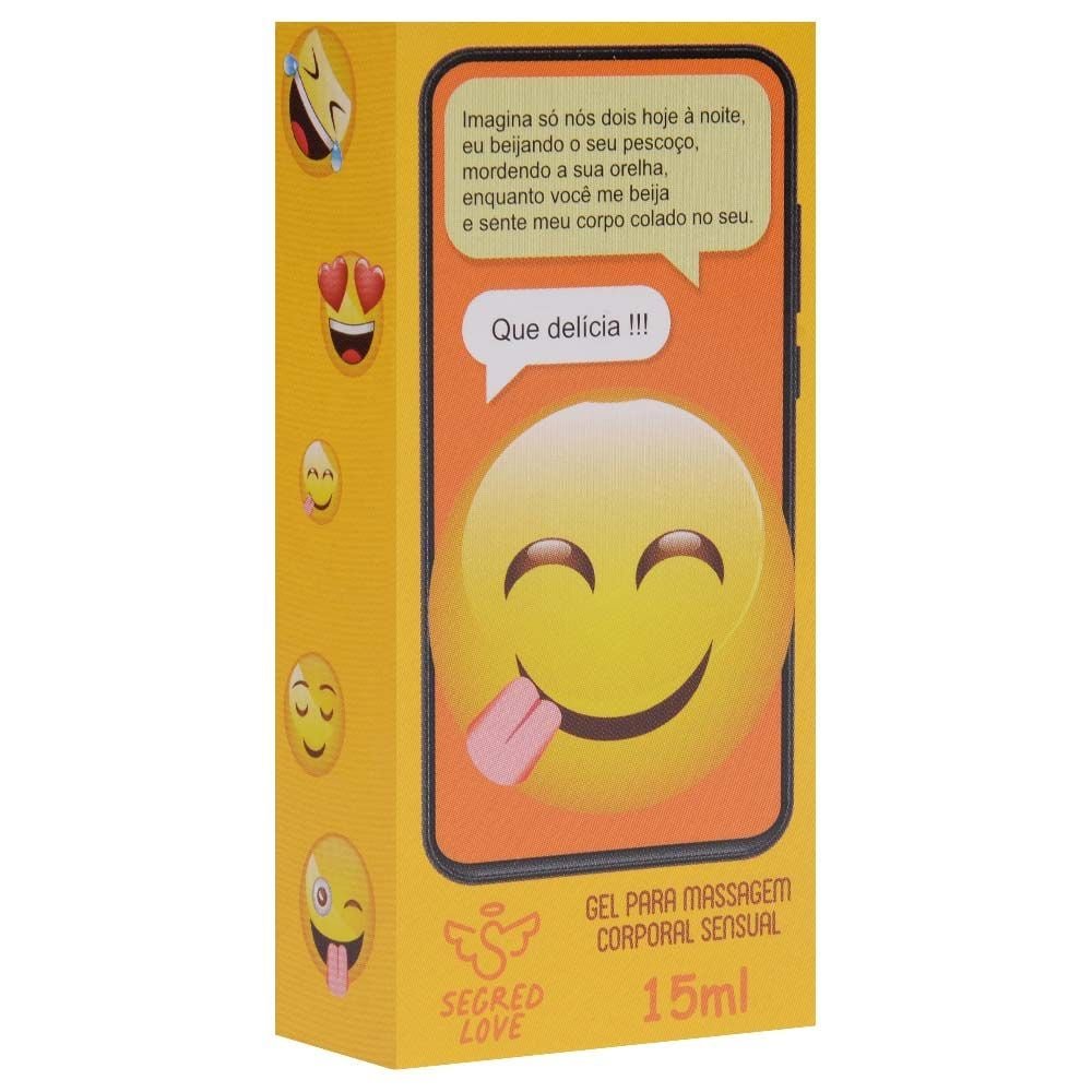 Emoji Que Delícia!!! Gel Sexo Oral 15ml Segred Love