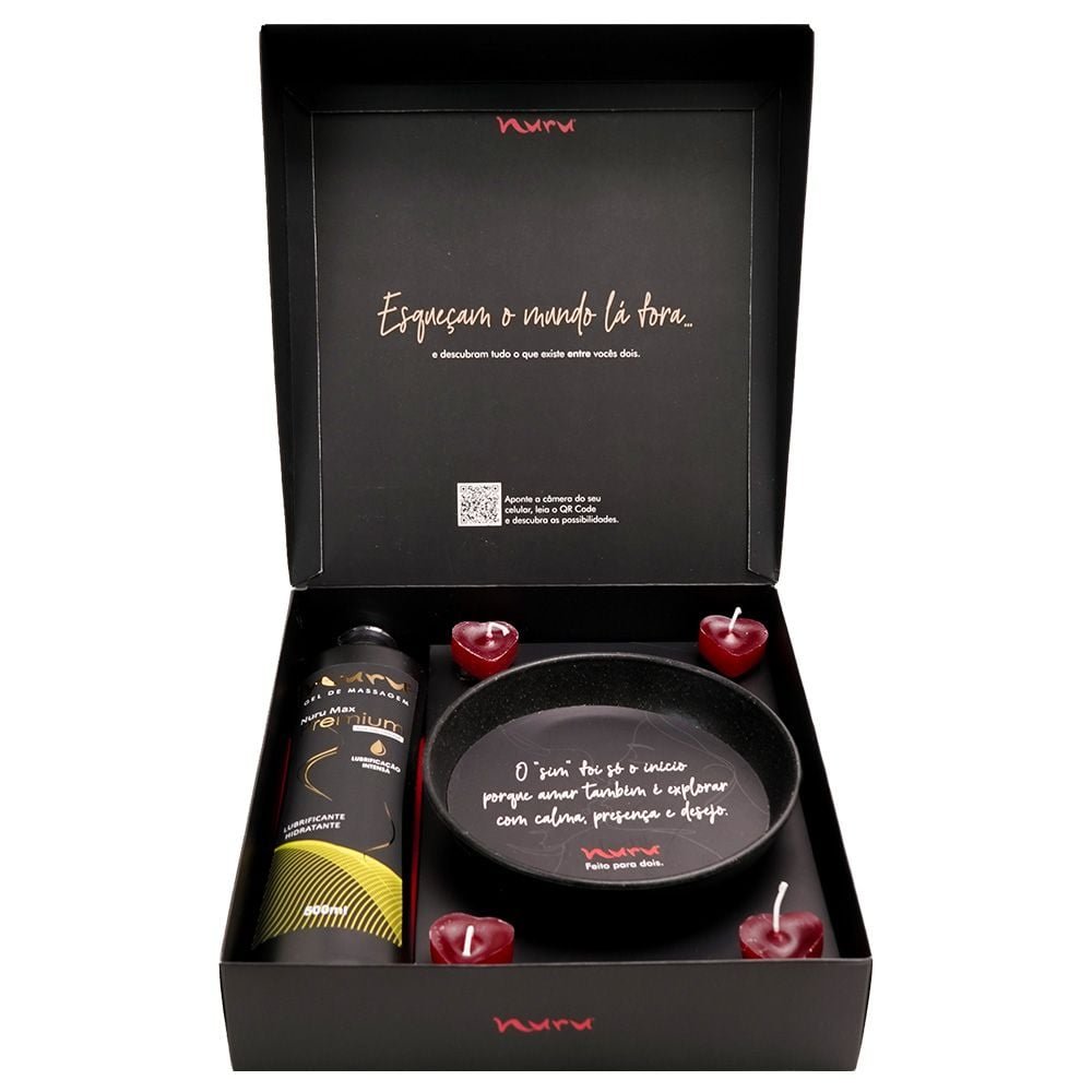Entre Nós Kit Sensual Premium 07 Itens Nuru