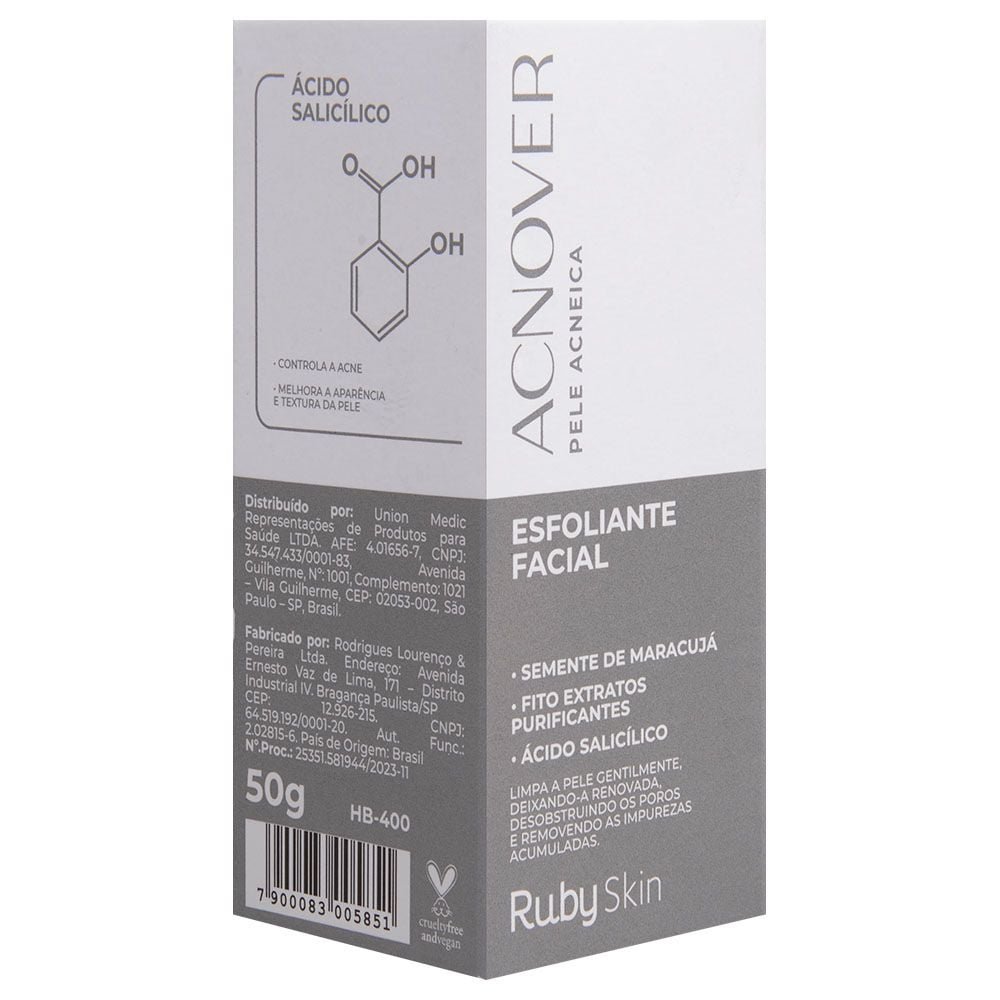 Esfoliante Facial Acnover 50g Ruby Rose
