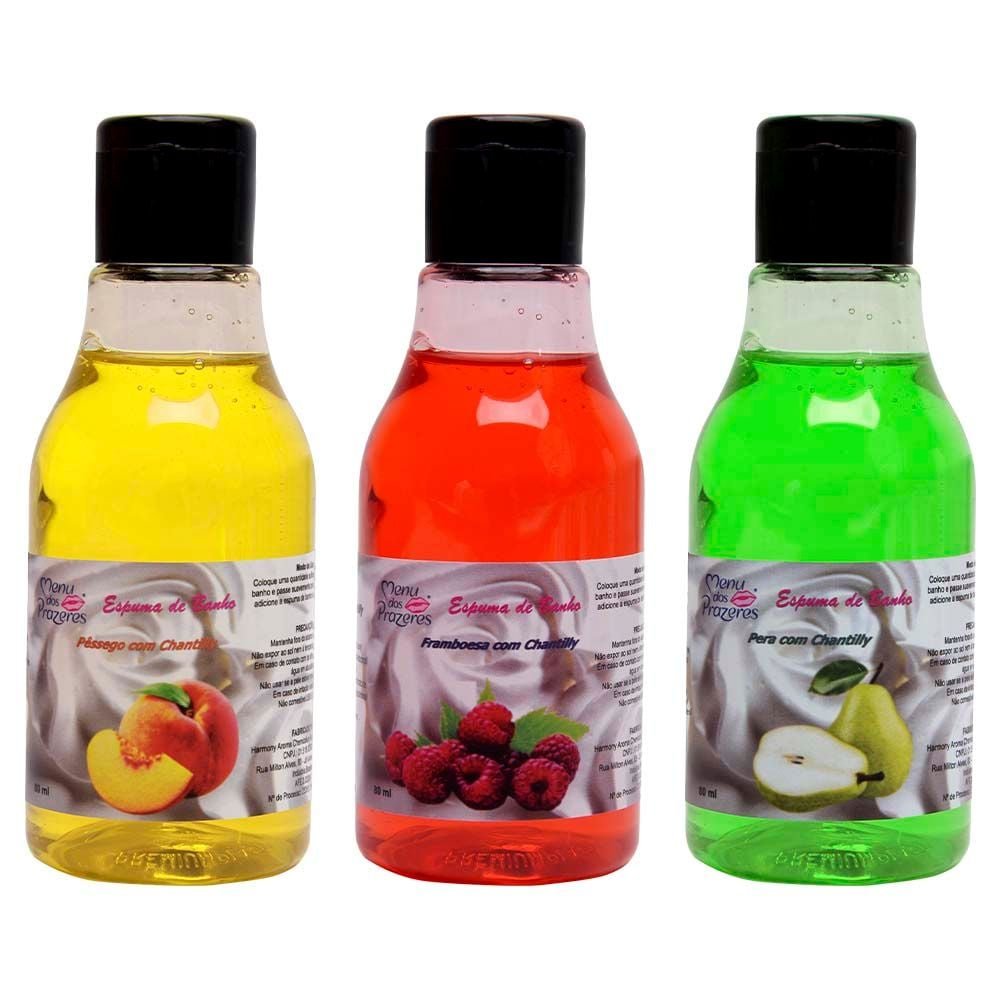 Espuma De Banho Aromático 80ml Menu Dos Prazeres