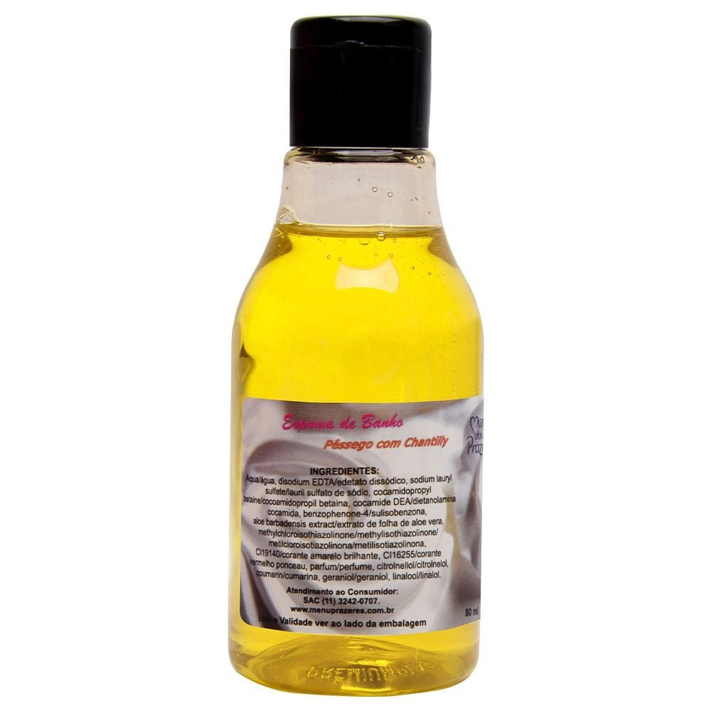 Espuma De Banho Aromático 80ml Menu Dos Prazeres