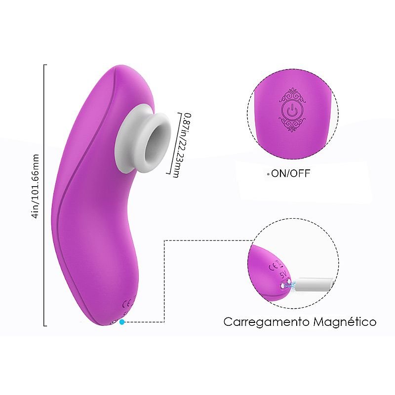 Estimulador de Clitóris com Pulsação - Pluse - S-Hande - Roxo