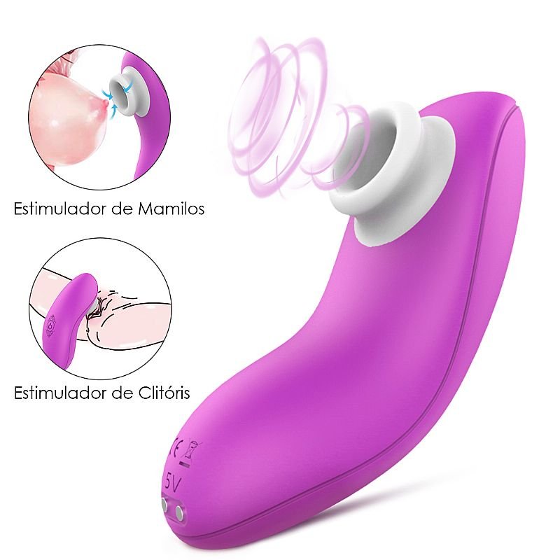Estimulador de Clitóris com Pulsação - Pluse - S-Hande - Roxo
