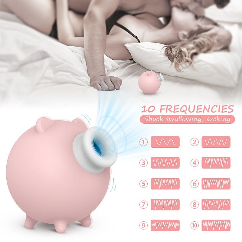 Estimulador de clitóris com Pulsação - Porquinho - Piggy - S-Hande - Lilás