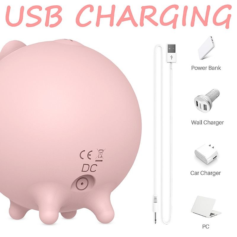 Estimulador de clitóris com Pulsação - Porquinho - Piggy - S-Hande - Lilás