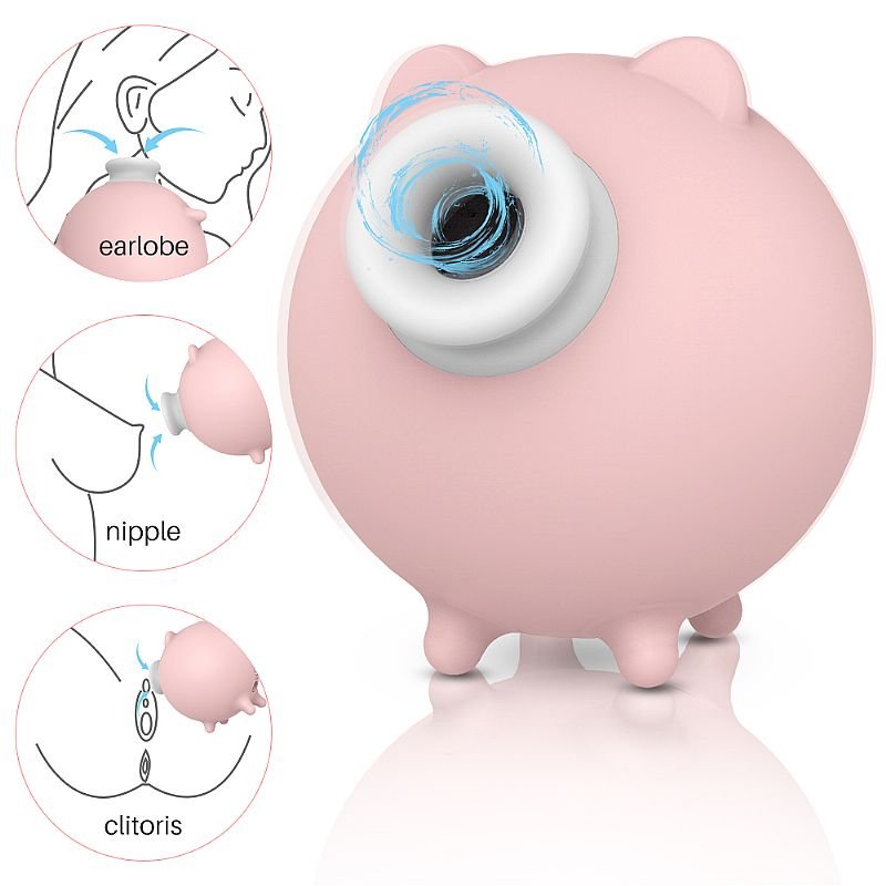 Estimulador de clitóris com Pulsação - Porquinho - Piggy - S-Hande - Lilás