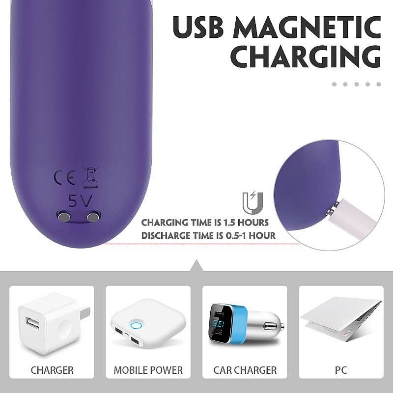 Estimulador de clitóris com Vibração - Amazing - S-Hande - Roxo