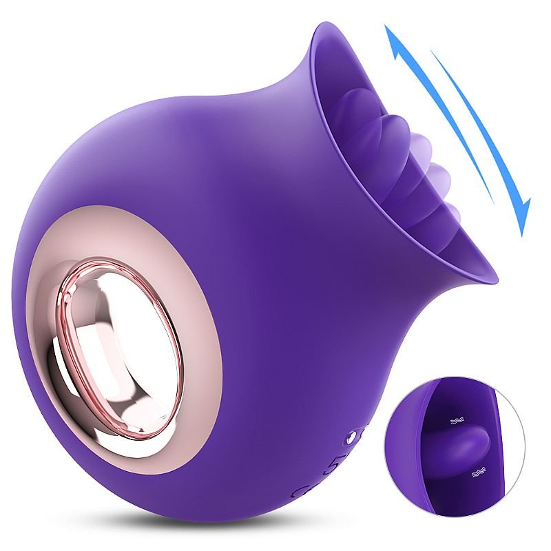 Estimulador de clitóris com Vibração - Cleopatra - S-Hande - Roxo