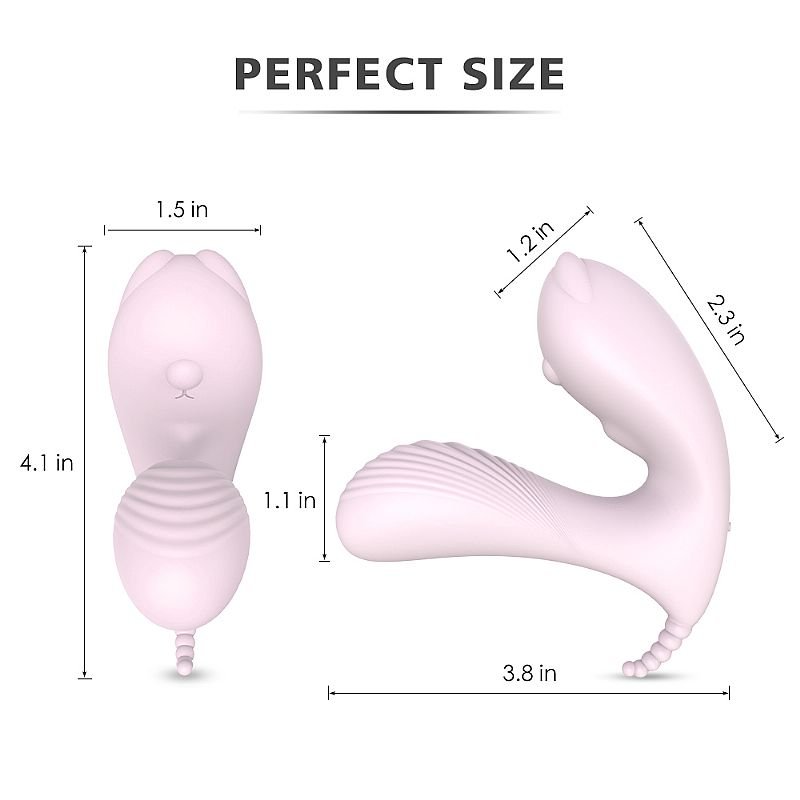Estimulador de Ponto G e Clitóris - Cara - S-Hande - Rosa