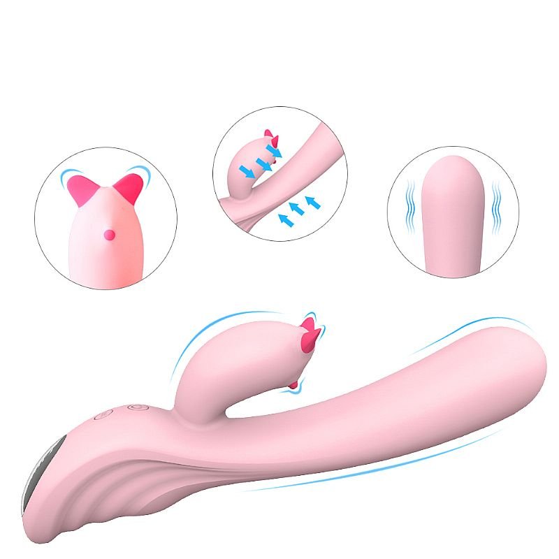 Estimulador de Ponto G e Clitóris Recarregável - Plume - S-Hande