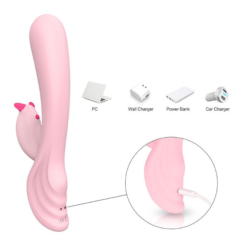 Estimulador de Ponto G e Clitóris Recarregável - Plume - S-Hande
