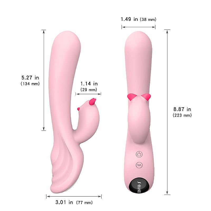 Estimulador de Ponto G e Clitóris Recarregável - Plume - S-Hande