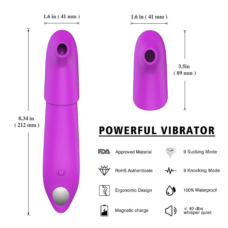 Estimulador de Ponto G e Clitóris - Youmis - S-Hande - Roxo