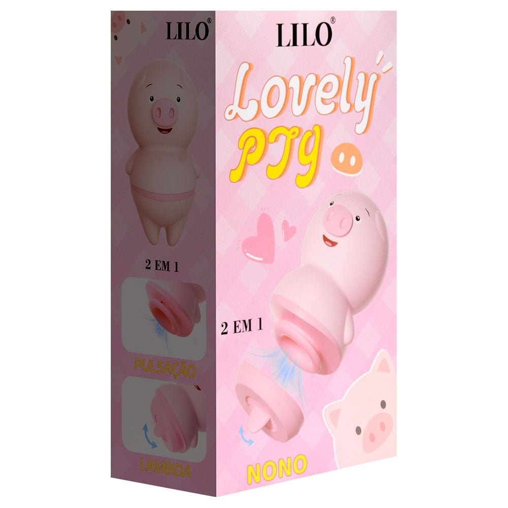 Estimulador Porquinho Lovely Pig Lilo Nono Vipmix