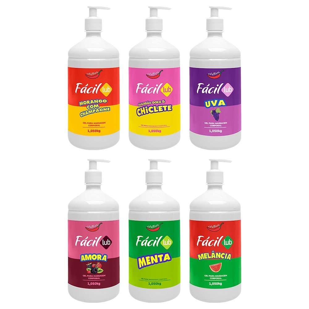 Fácil Lub Gel Corporal Aromático 1050g Chillies