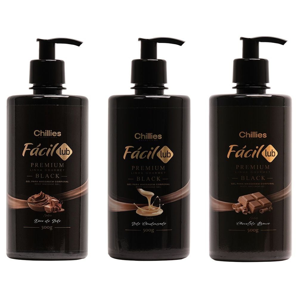 Fácil Lub Premium Gel Corporal Gourmet 500g Chillies